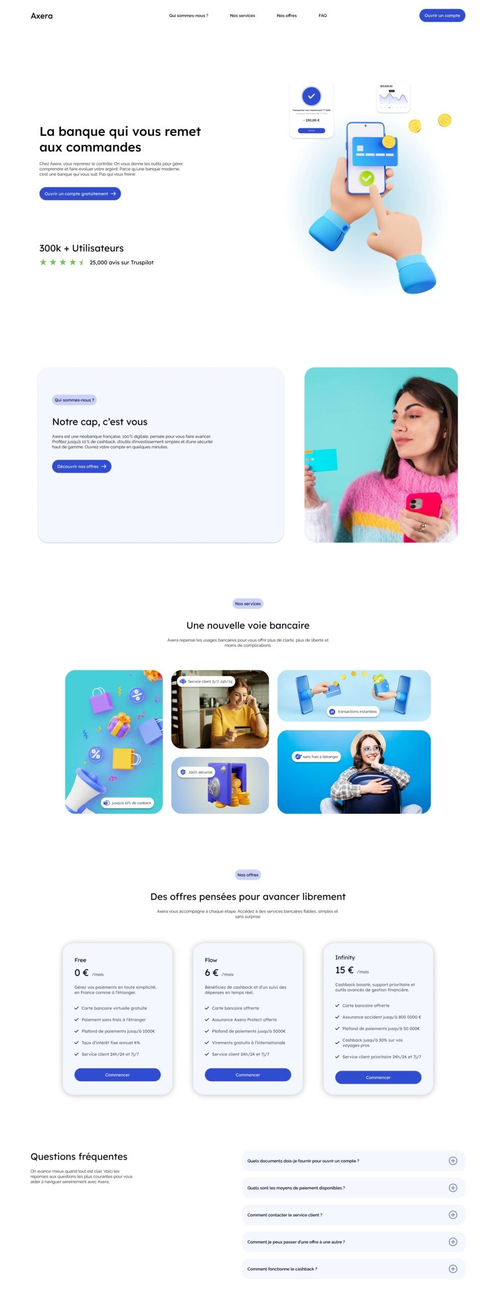 maquette - landing page